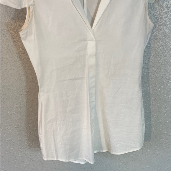 Bailey 44 White Puff Sleeve Button Down Blouse – Collared Fitted Top Size S - Picture 8 of 13